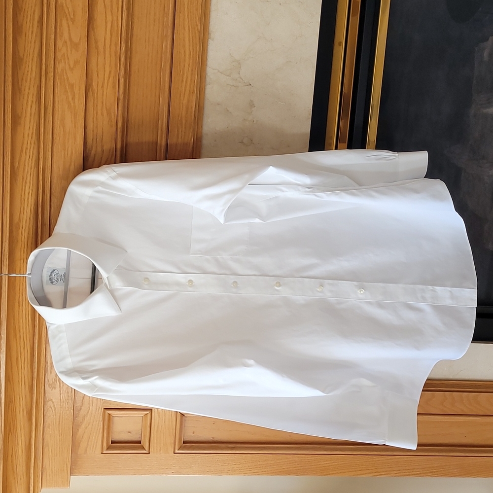 Brooks Brothers Regent Men's White Button Down Shirt 17/35 Supmia Cotton NWOT